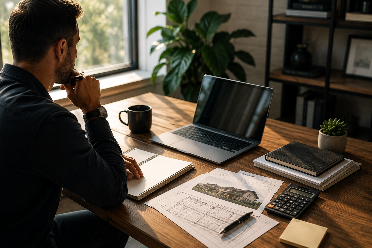 Investor analyzing an investment property and financing scenario