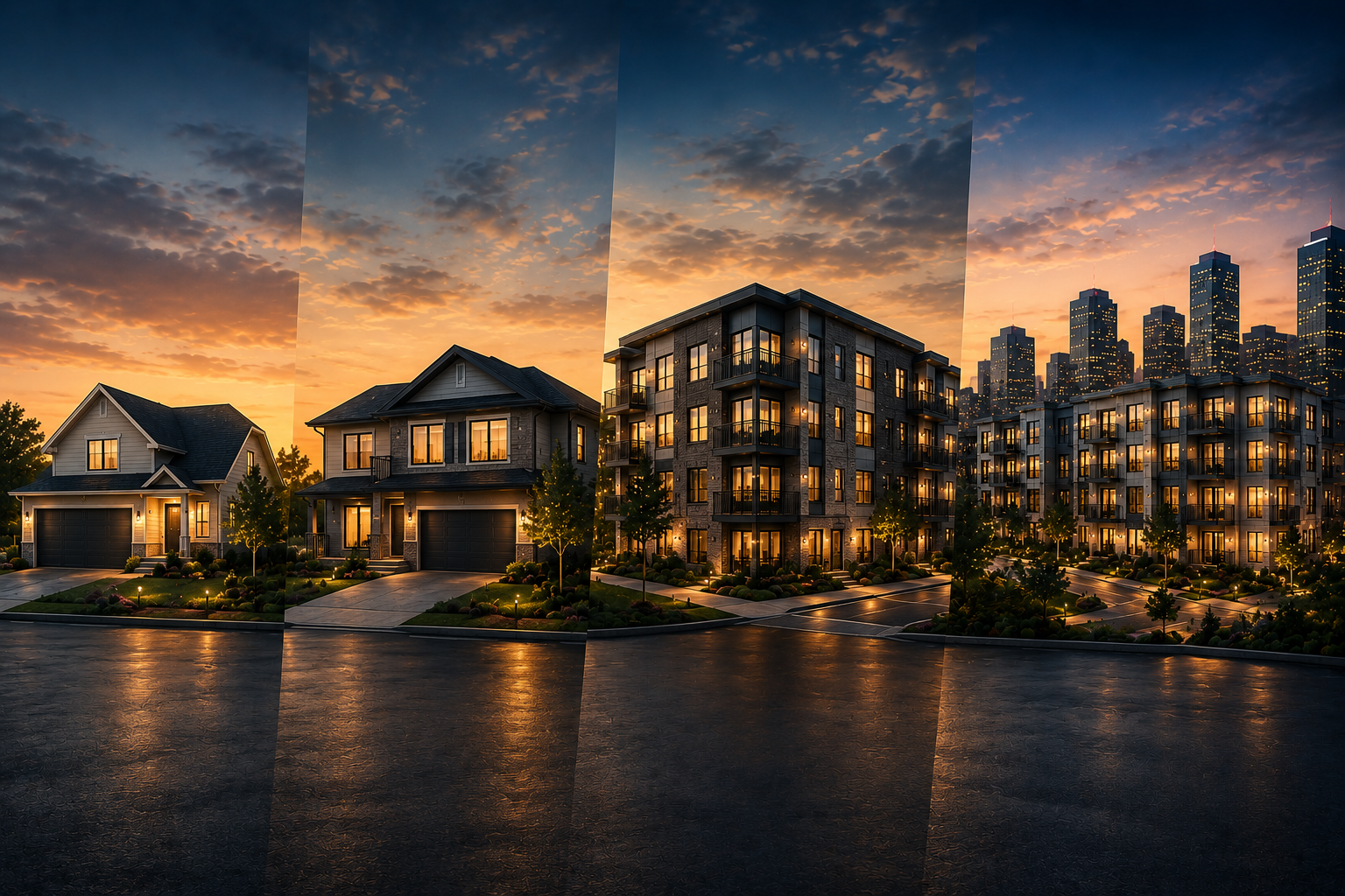 Real estate portfolio progression from single family rental to multifamily properties